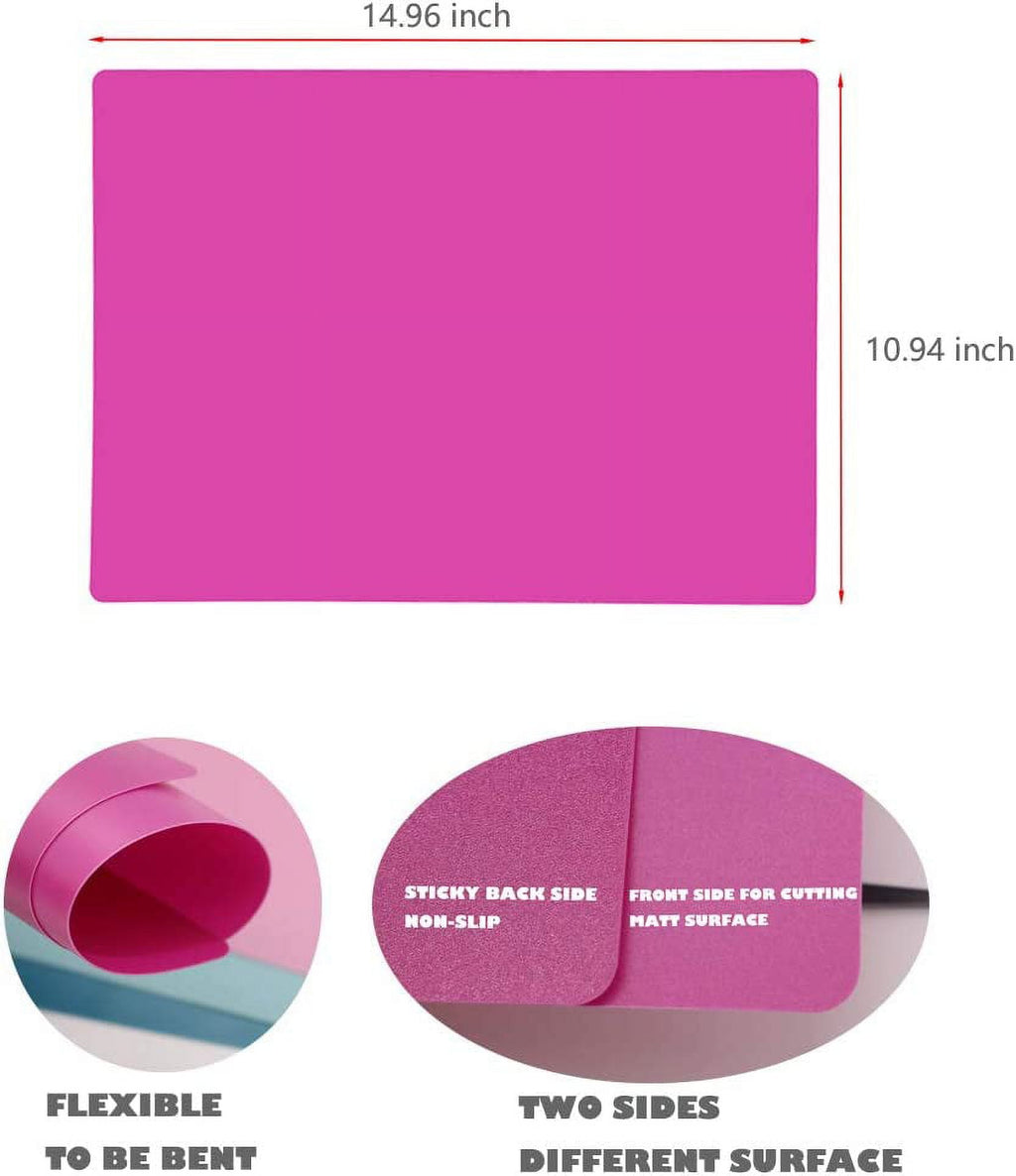 Ababeny Plastic Cutting Boards for Kitchen, 11" x 15"Flexible Cutting Mats Set of 6, BPA-Free, Non-Porous, Dishwasher Safe, Thick Chopping Board, Non-Slip