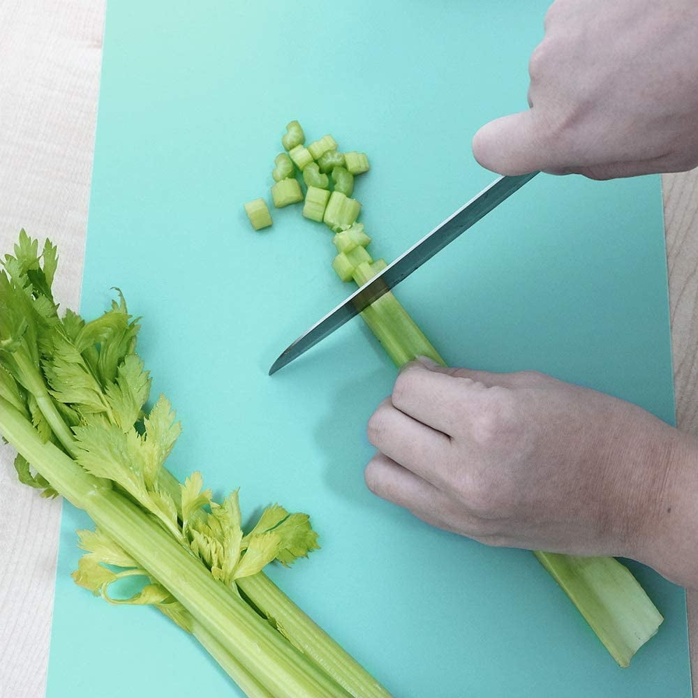 Ababeny Plastic Cutting Boards for Kitchen, 11" x 15"Flexible Cutting Mats Set of 6, BPA-Free, Non-Porous, Dishwasher Safe, Thick Chopping Board, Non-Slip