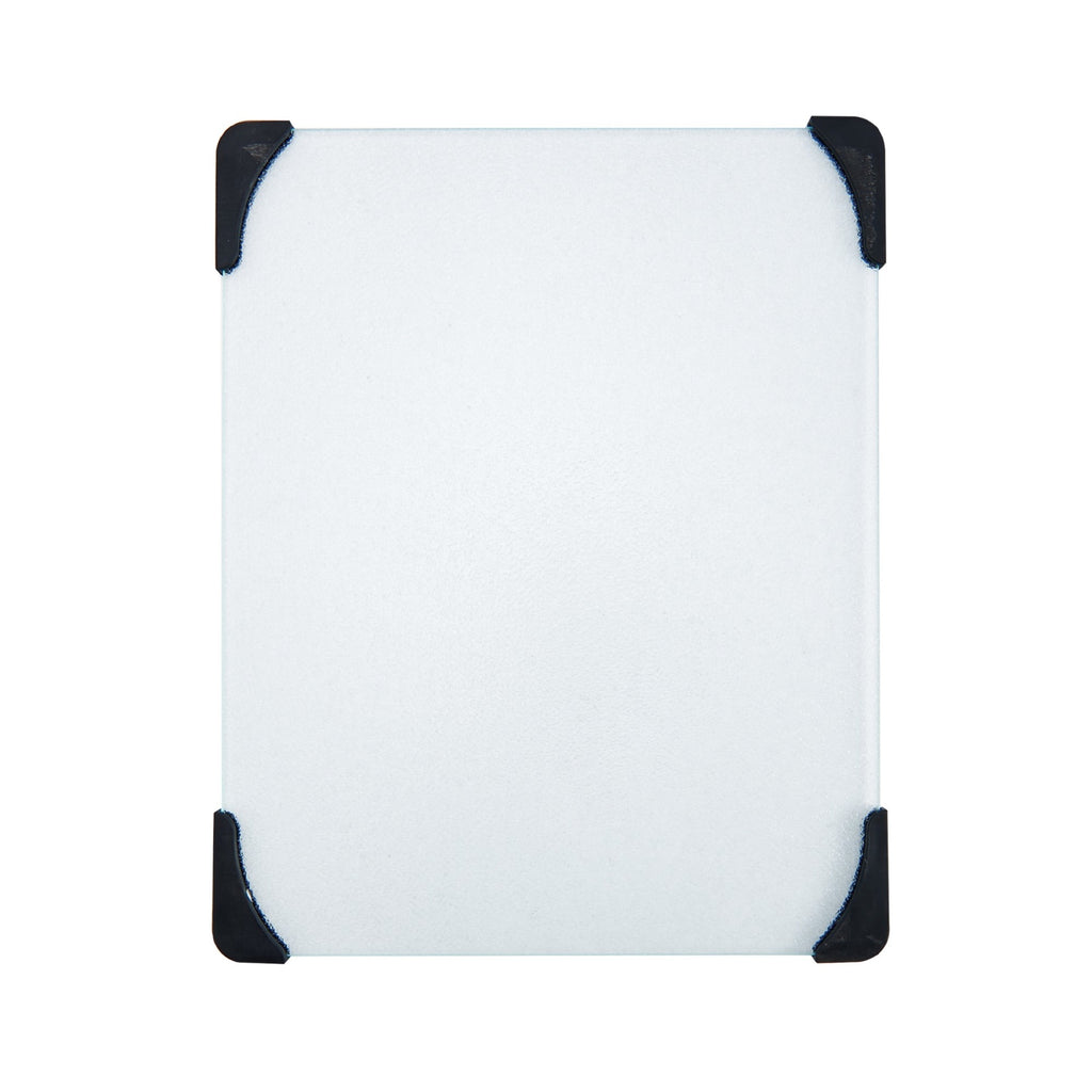 Farberware 12-inch x 15-inch Glass Cutting Board with Black Non-Slip Corners